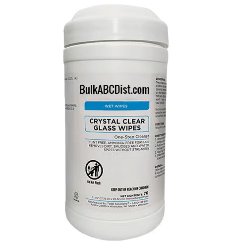 CRYSTAL CLEAR GLASS WIPES